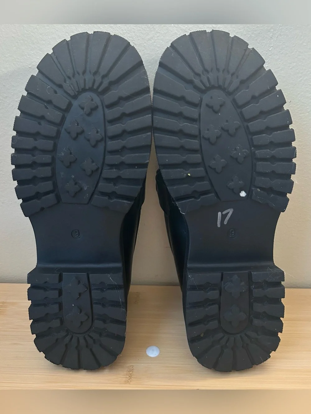 MUDD Chunky Platform ‘Roey’ Loafers Lug Sole Vegan Goth Lolita Y2k Vintage Sz 9